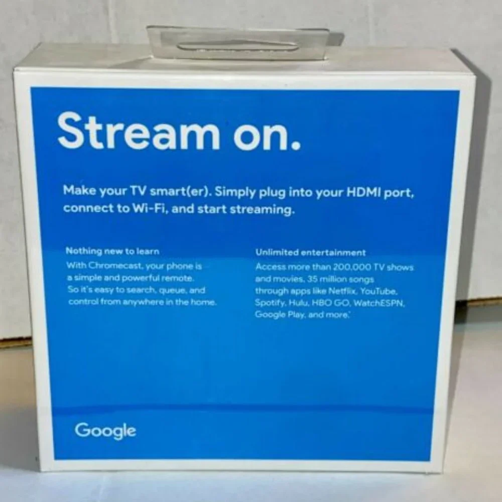 Google Chromecast 2 1080p Smart Media Streaming Device - Black - Great condition